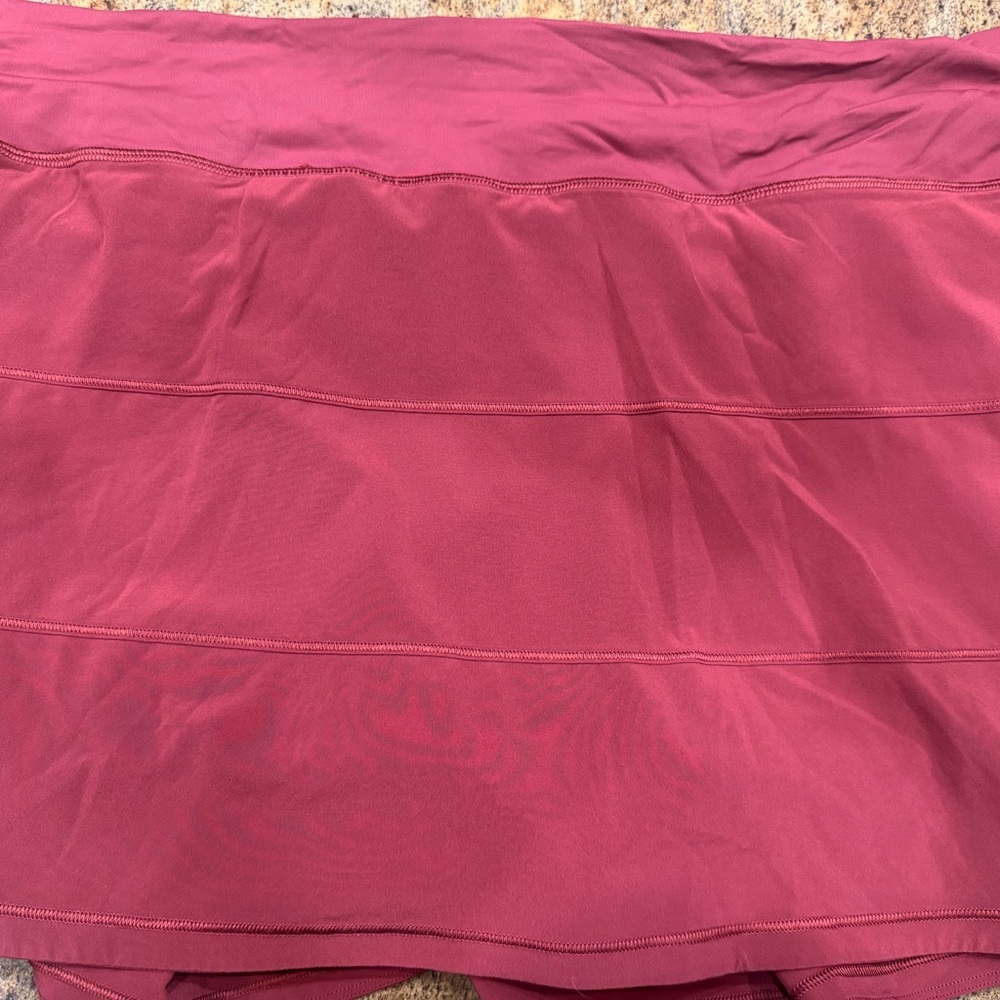 Lululemon tall size 18 tennis skort in retired mulled wine.